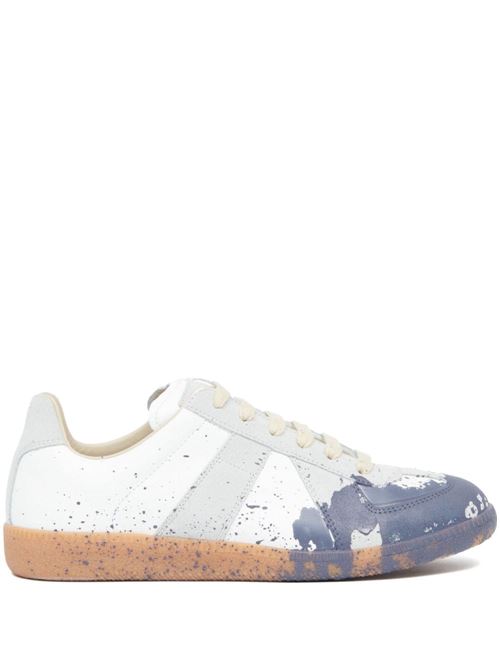 Snekaer in  vitello bianco sporco/blu polvere Maison Margiela | S58WS0244P6230H0A65